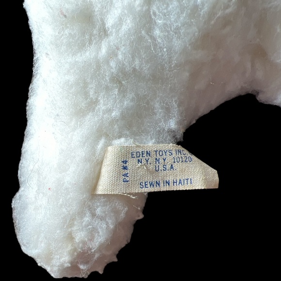Vintage Eden White Sheep Lamb Plush Musical Wind Up Mary Had a Little Lamb - Picture 4 of 5